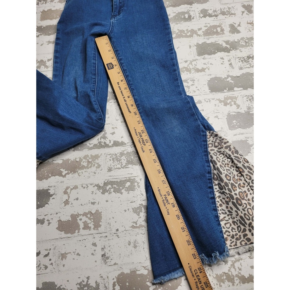 Cowgirl Hardware Girl's Flare Animal Print Jeans Size‎ 7 - Picture 2 of 6